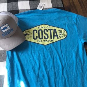 Costa short sleeve shirt and hat set